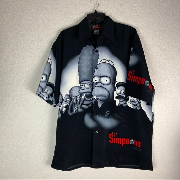 Other - The Simpsons Vintage Button Up Shirt Size Large